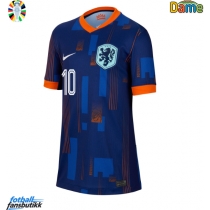 Nederland Memphis Depay #10 Bortedrakt Dame EM 2024 Kortermet